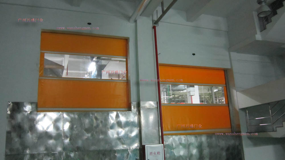 廣州統一食品有限公司無塵快速門安裝案例